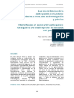 Las Intermitencias de La Participación Comunitaria. Weinsenfeld PDF