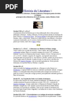 História da Literatura