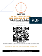 Wallet Secret Code Backup - DO NOT SHARE