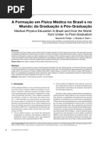 A Formação Em Física Médica No Brasil