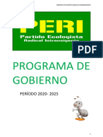 Programa de gobierno del PERI