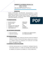 Curriculum Vitae Mamerto Guzman