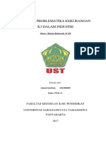 Artikel Problematika Kekurangan k3 Di Industri