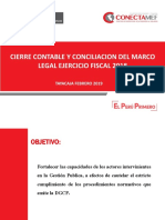 Cierre Contable y Conciliacion Del Marco Legal