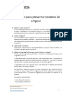 Instructivo para Presentar Recursos de Amparo