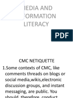 Media and Information Literacy