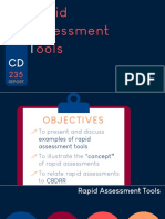 Rapid Assessment Tools: MIRA, CARRAT, RDANA, OXFAM