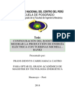 Configuración Del Rodete en Turbinas Michell - Banki