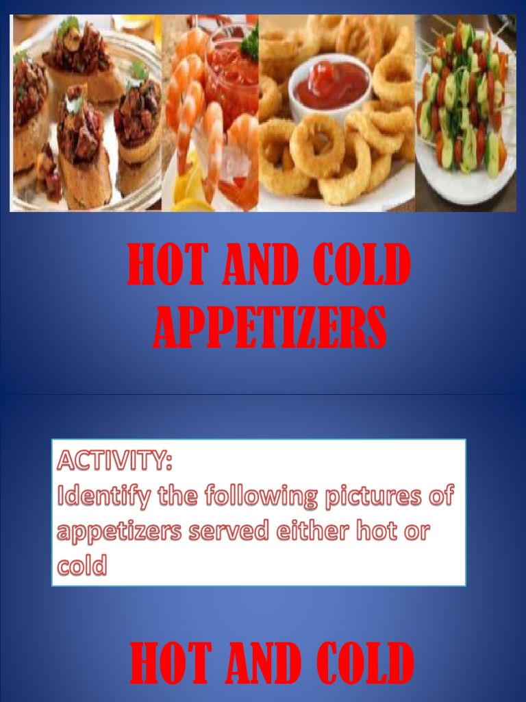 Hot and Cold Appetizers Guide | PDF | Hors D'oeuvre | Cuisine