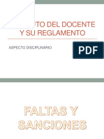 Regimen Disciplinario - Estatuto Del Docente PDF