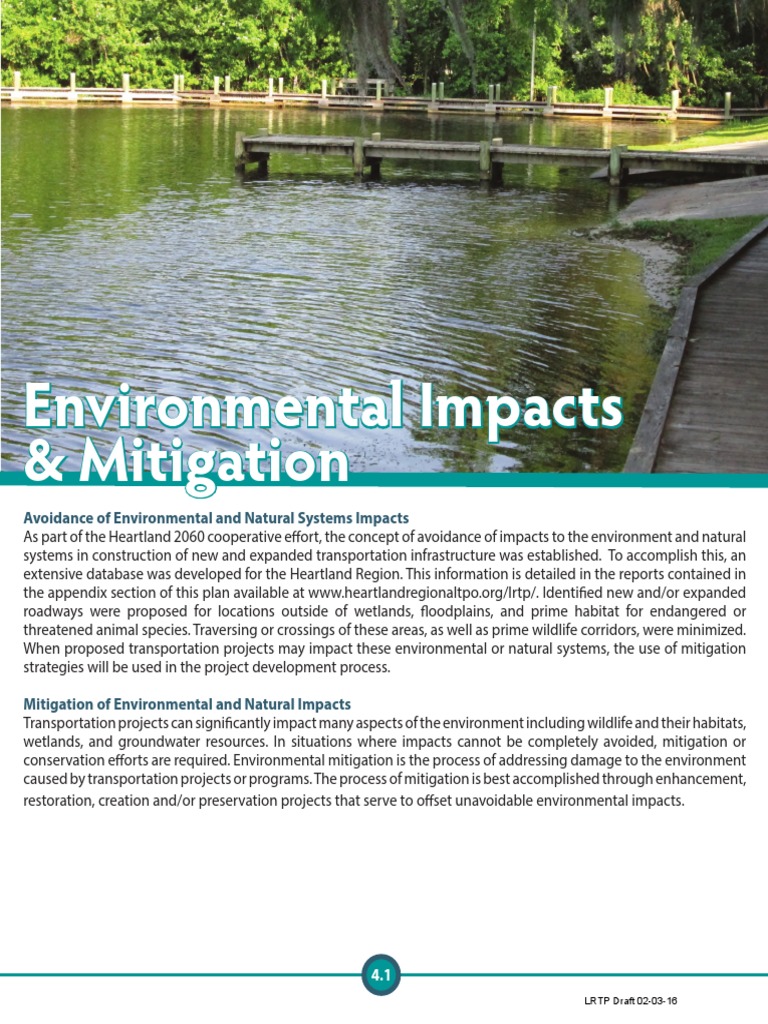 Environmental Impacts & Mitigation | PDF | Emergency Management | Wetland
