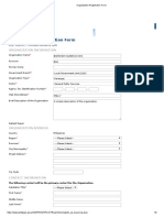 Organization Registration Form