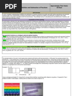Fifth Grade Unit 3 Addition and Subtraction of Fractions