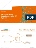 Proposed Room Requirements For CT System: Siemens