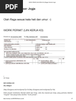 Work Permit (Ijin Kerja k3) - Blogger Goweser Jogja