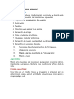 Tipos de Trastornos de Ansiedad