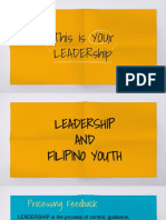 Leadership and the Importance of Internal Government for Filipino Youth