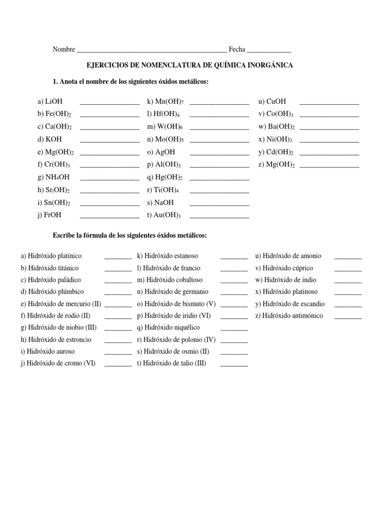 Hidroxidos