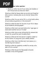 64 Free Printable Would You Rather Cards | PDF