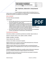 Indicadores de Gestión: Definición, Elaboración e Interpretación Con Ejemplo Práctico