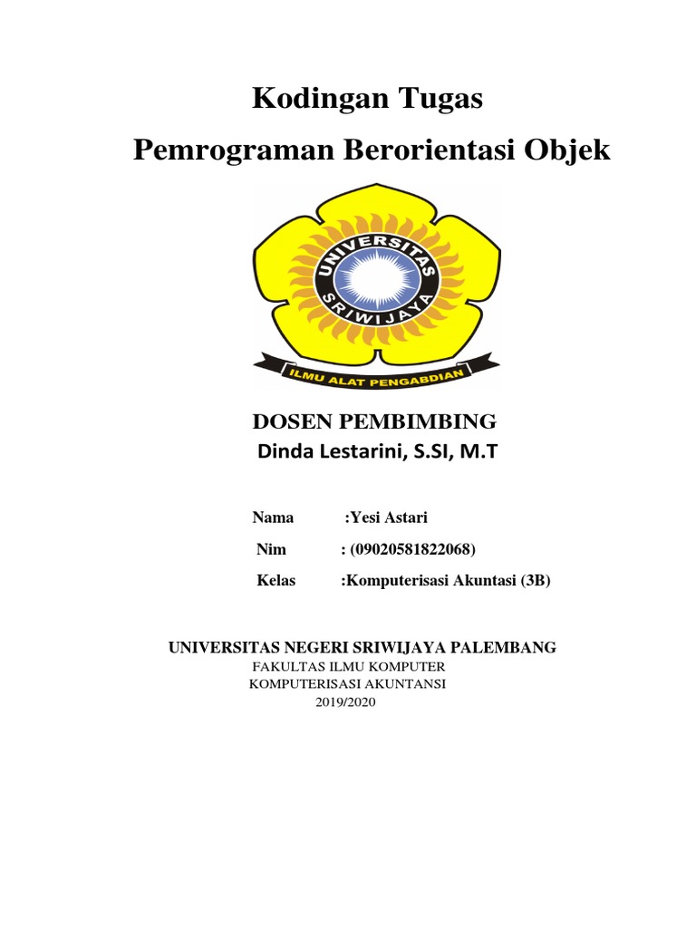 Kodingan Pemrograman Berorientasi Objek | PDF | Karier & Perkembangan
