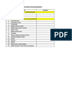 (A) Consumables 1 Paint Sealer 2 Paint (1 or 2 Coat) : Checklist For Paint Tools/Equipments. NO. Item Remark