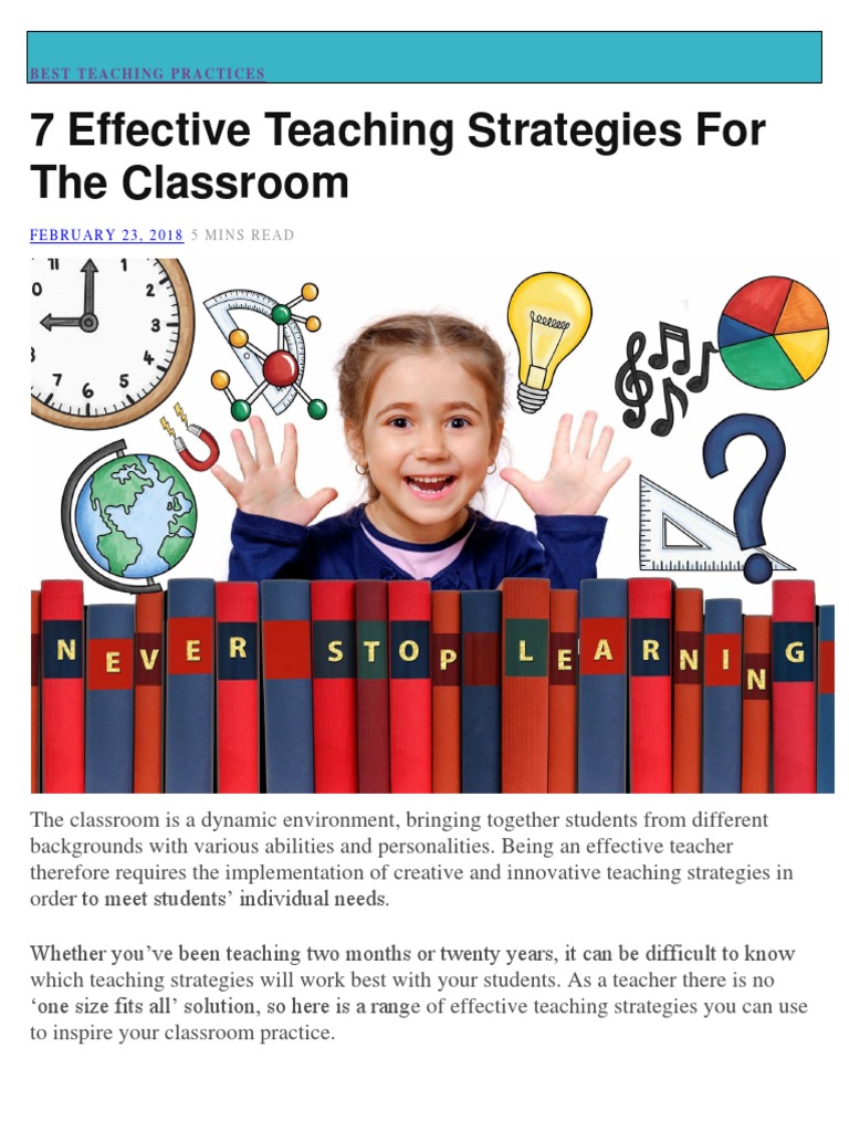 50 Innovative Tching Strat. in Science | PDF | Educational Technology ...