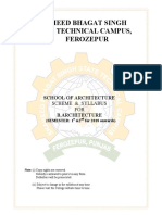 B.arch.Scheme and Syllabus 1-2sem 2018 0nwards