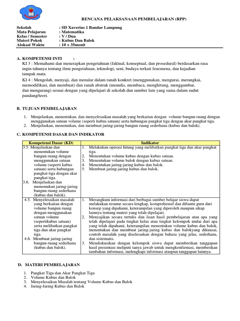Bab 4 Kubus Dan Balok Pdf