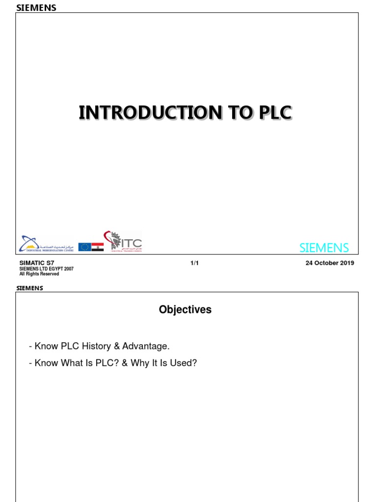 Introduction To PLC: Siemens | PDF