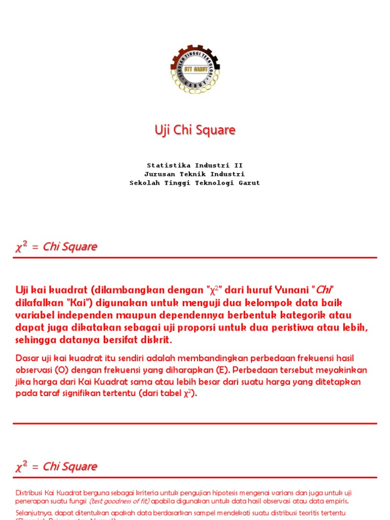 Uji Chi Square Pdf