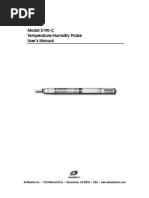 Model 5190-C Temperature/Humidity Probe User's Manual