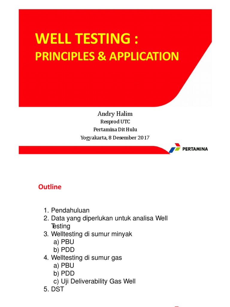Well Testing Principles and Applications | PDF | Petroleum Reservoir ...