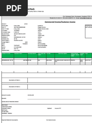 Commercial Invoice