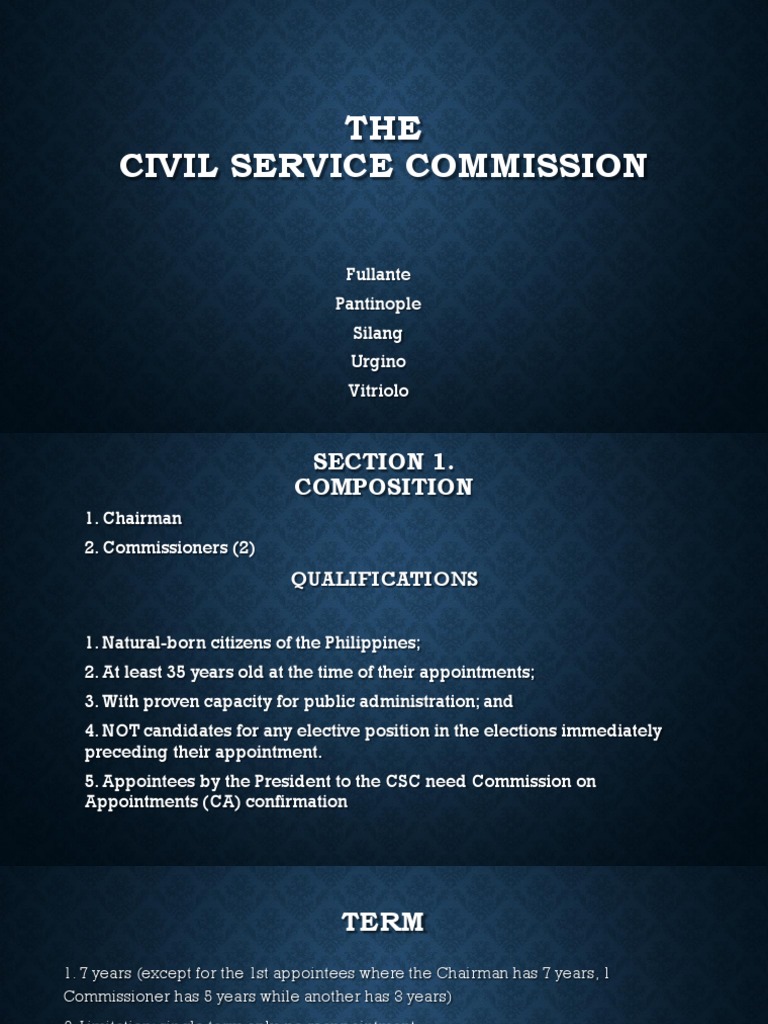 Civil Service Commission PDF Civil Service United States Congress