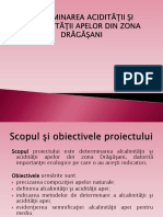 Determinarea Acidităţii Şi Alcalinităţii Apelor Din Zona Drăgăşani