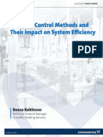 Pumping Control Methods and Their Impact on System Efficiency