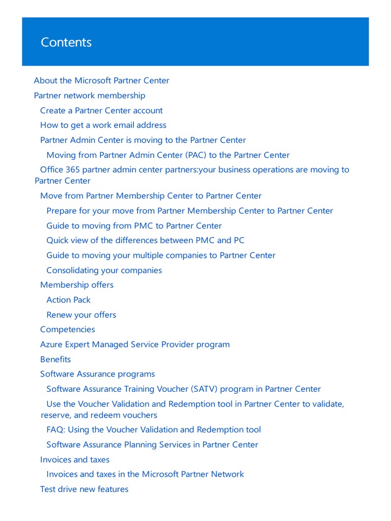 Microsoft Partner Center Overview | PDF | Office 365 | Microsoft Azure