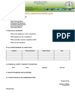 Activity Completion Report (Acr) : I: Identifying Information