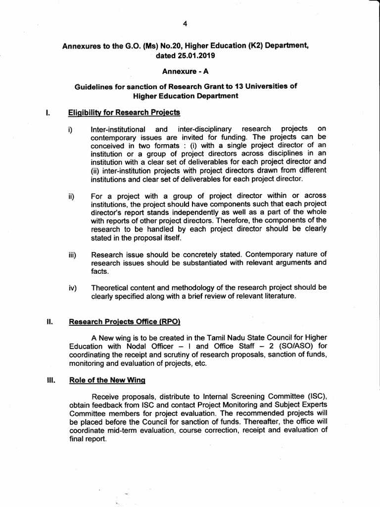Research Grant G.O 4 17 PDF | PDF | Government