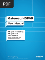 Gateway HDPVR User Manual