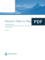 Kashmir: Paths To Peace: Robert W. Bradnock King's College London & Associate Fellow, Asia Programme, Chatham House