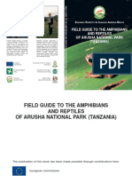 Field Guide To The Amphibians and Reptiles of Arusha National Park (Tanzania)