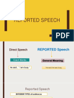 Reported Speech The Theory Grammar Guides - 119244