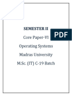 Operating Systems Notes (MSC IT)