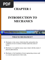 Chapter 1 - Introduction To Mechanics