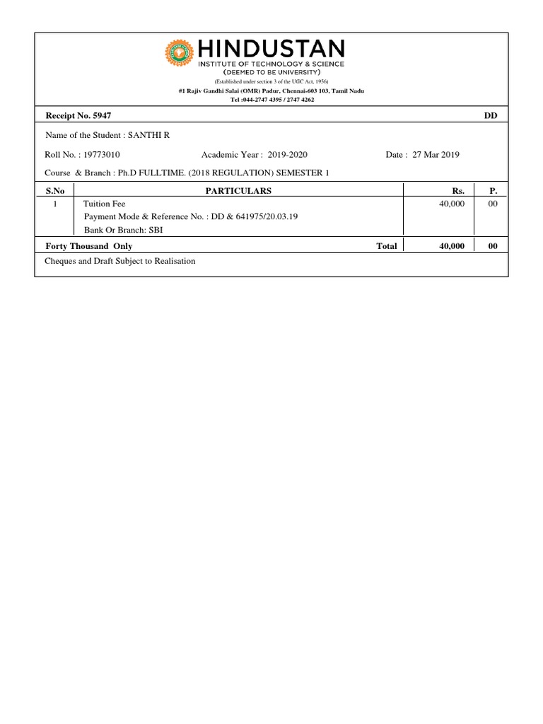 Fees Report 5947 | PDF
