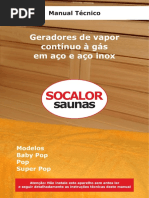 Manual Técnico Geradores de Vapor Contínuo à Gás Em Aço e Aço Inox