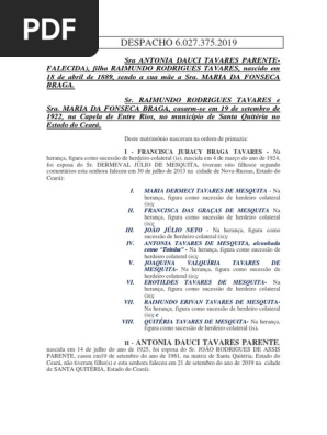 COMISSÃO DE JUSTIÇA E CIDADANIA  ARBITRAGEM  DESPACHO 6.027.375.2019 Parte Extra 1