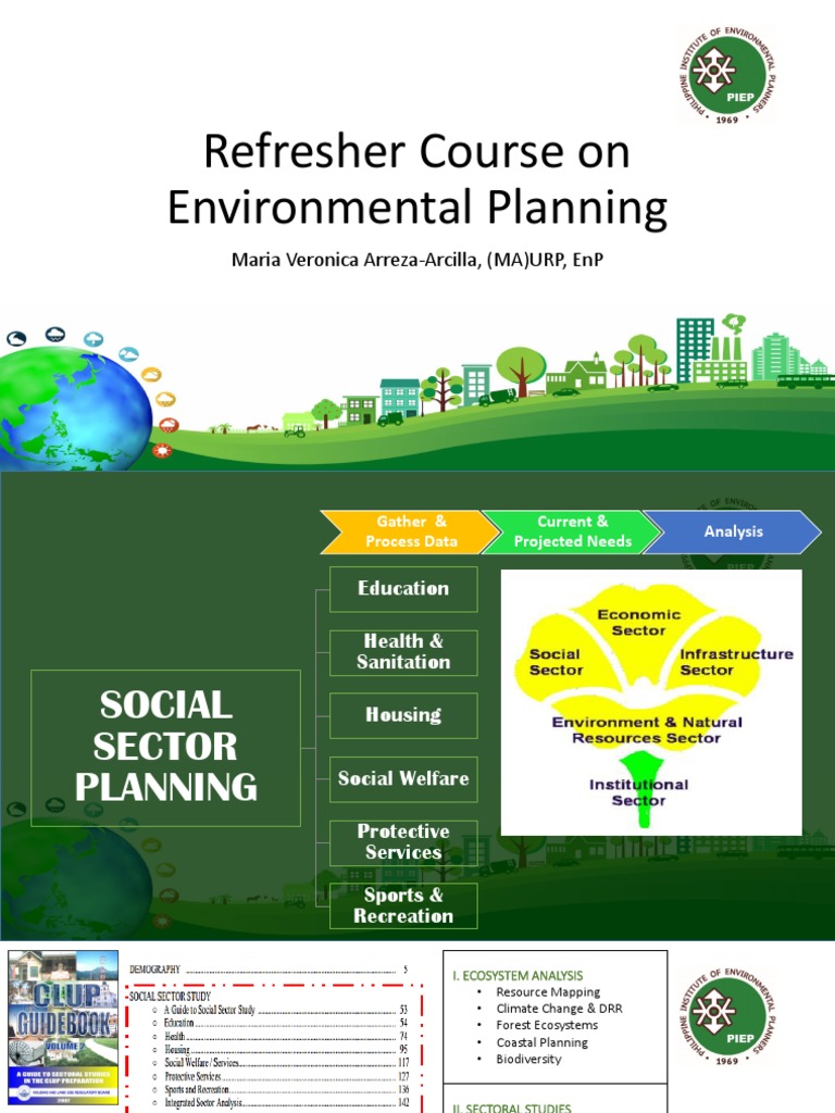 Refresher Course On Environmental Planning: Maria Veronica Arreza ...